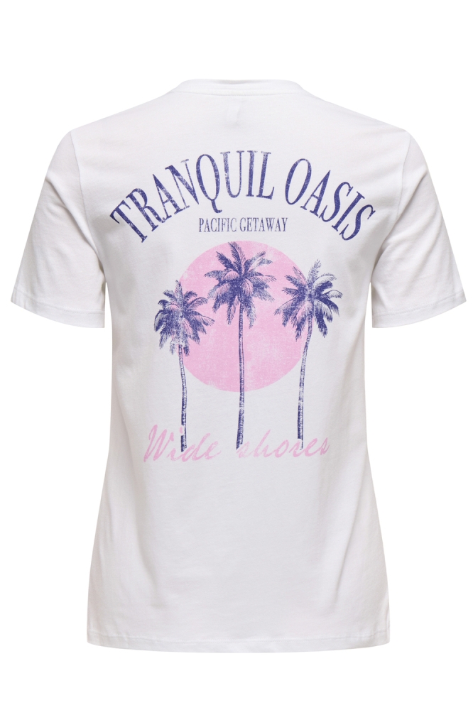 ONLLUCIA LIFE REG S/S TOP JRS 15324866 BRIGHT WHITE/OASIS